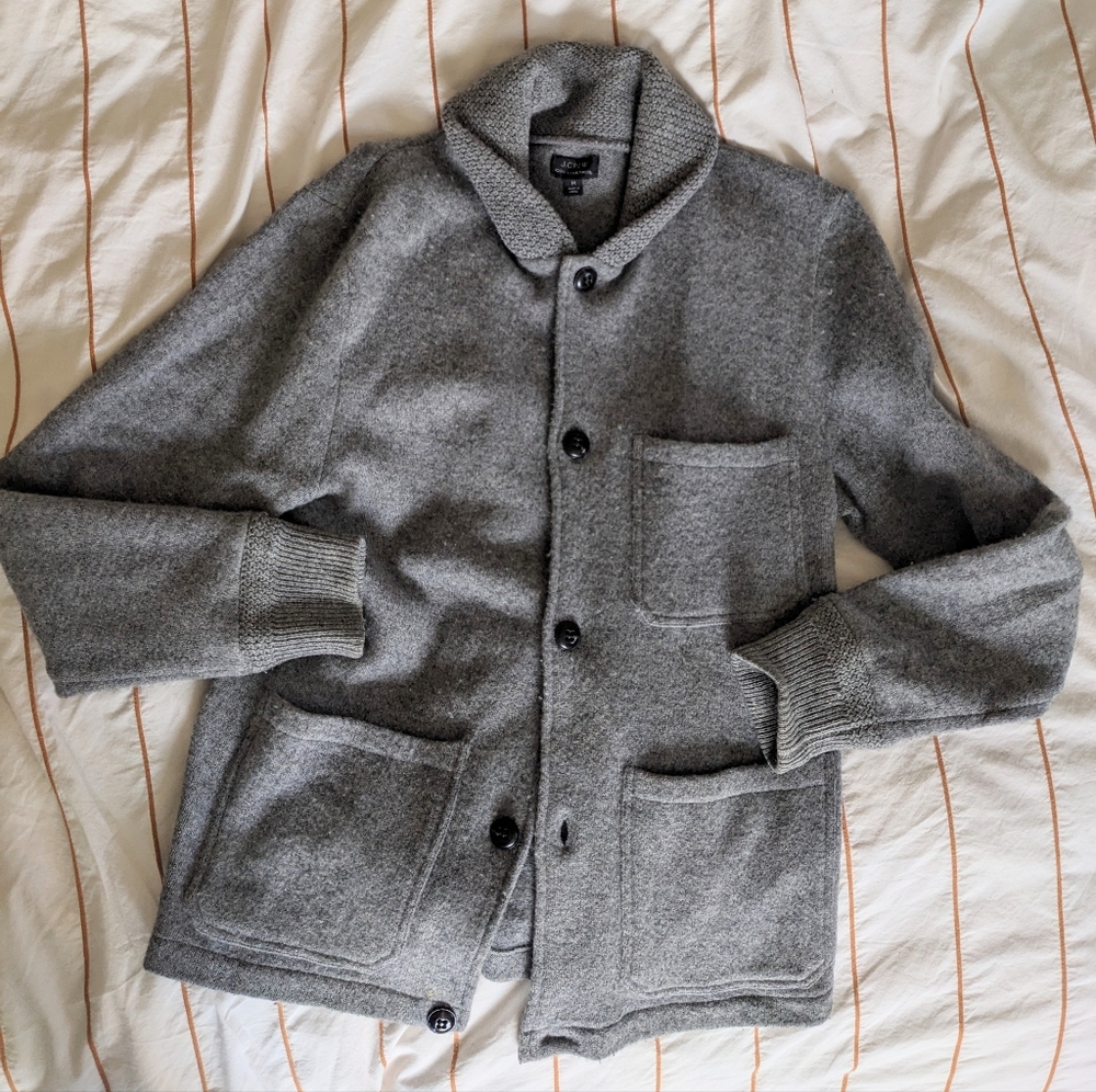 J. Crew Men's Wool Chore Coat/Cardigan